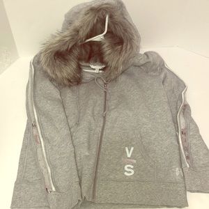 SOLD Victoria’s Secret Faux Fur Lined Hoodie